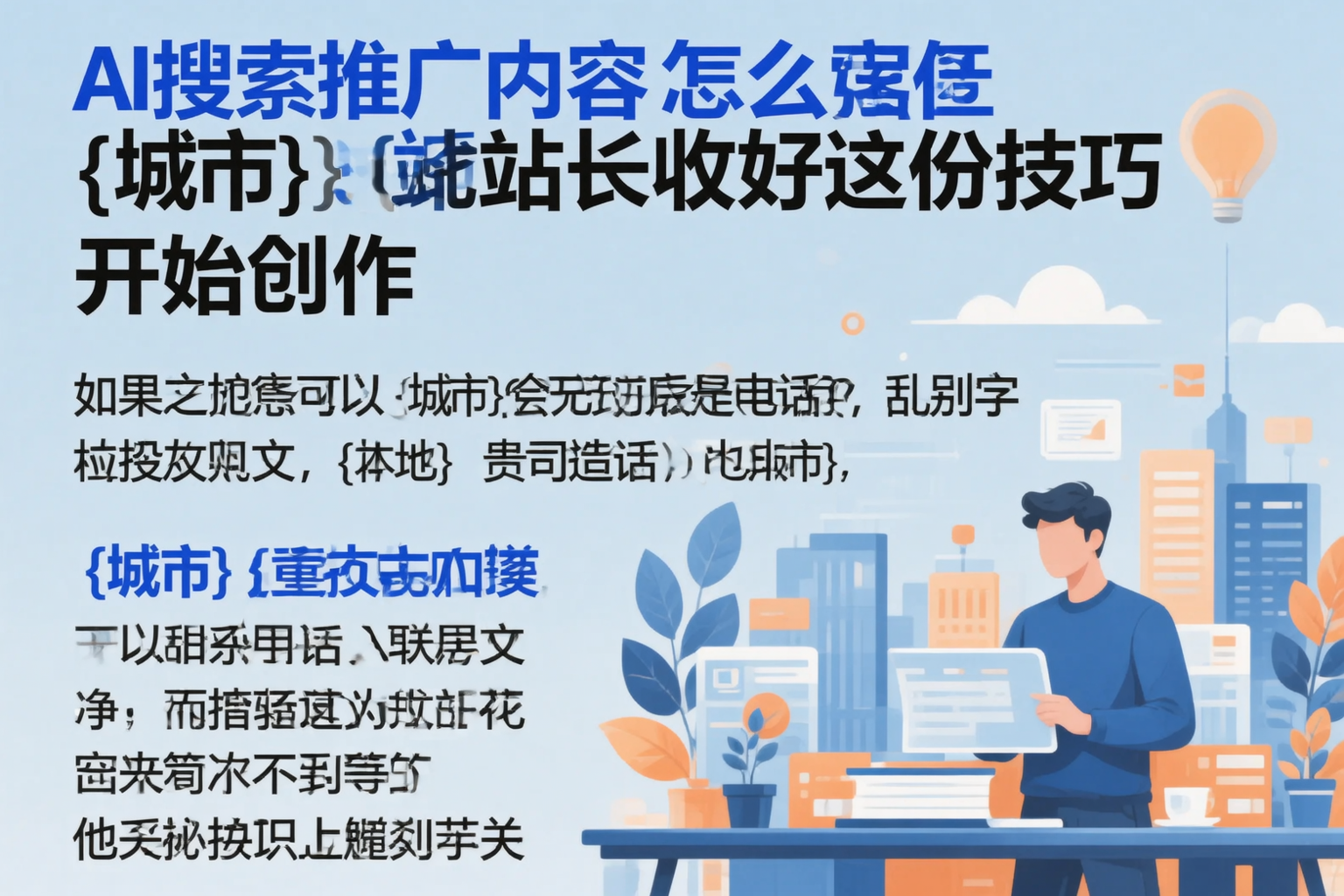 AI搜索推广内容怎么写?西双版纳站长收好这份技巧