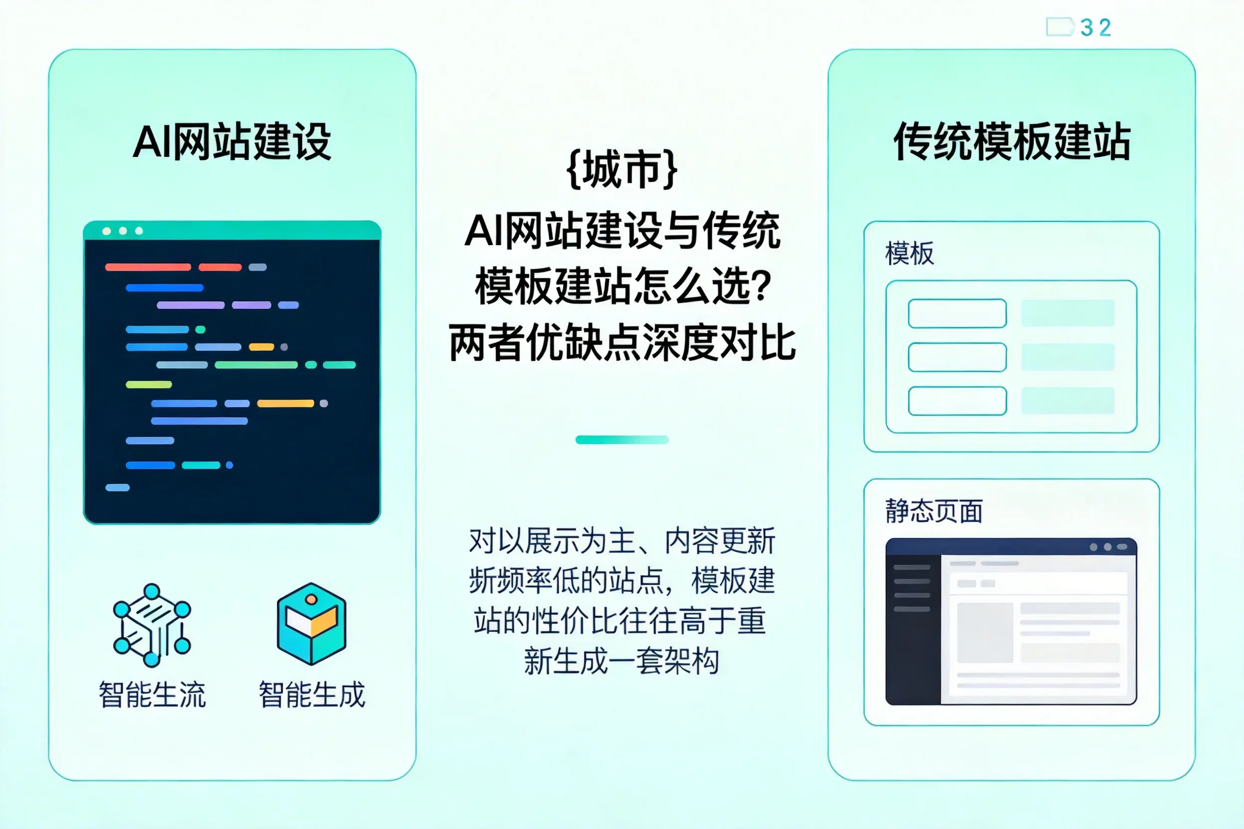 西双版纳AI网站建设与传统模板建站怎么选?两者优缺点深度对比