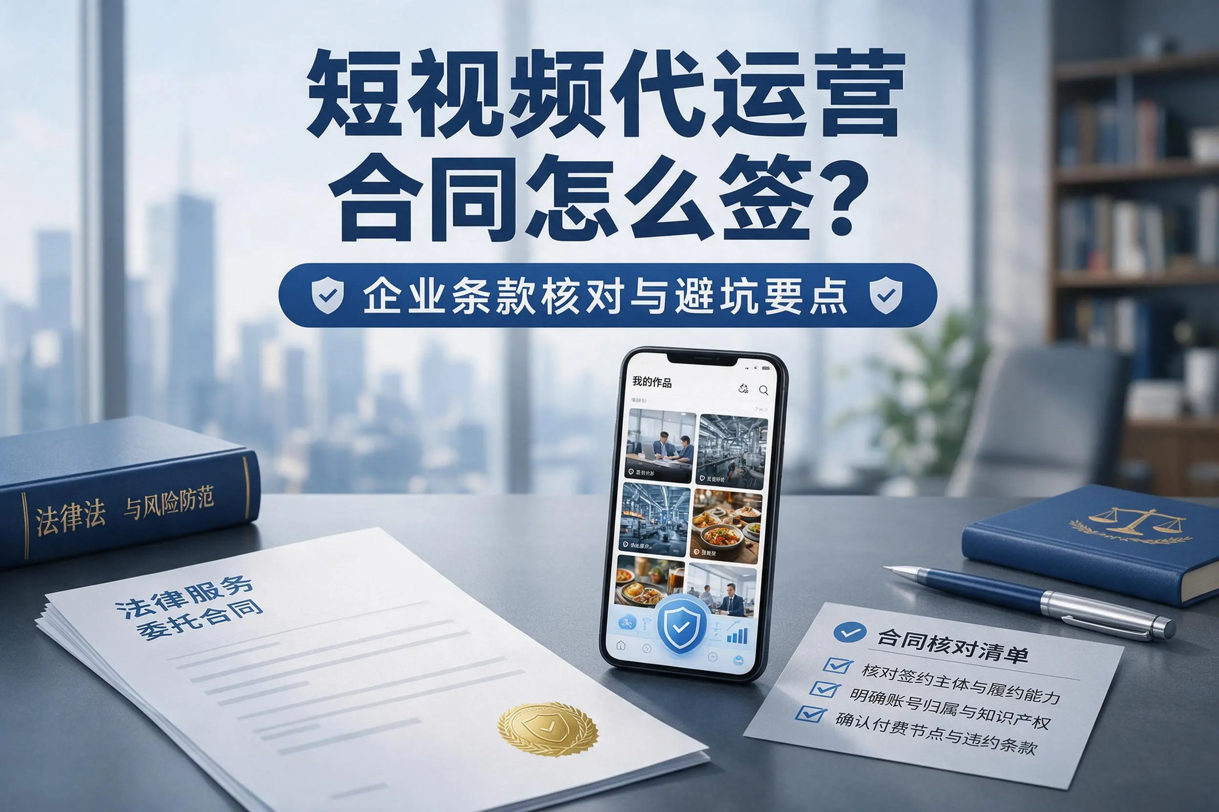 短视频代运营合同怎么签?西双版纳企业条款核对与避坑要点