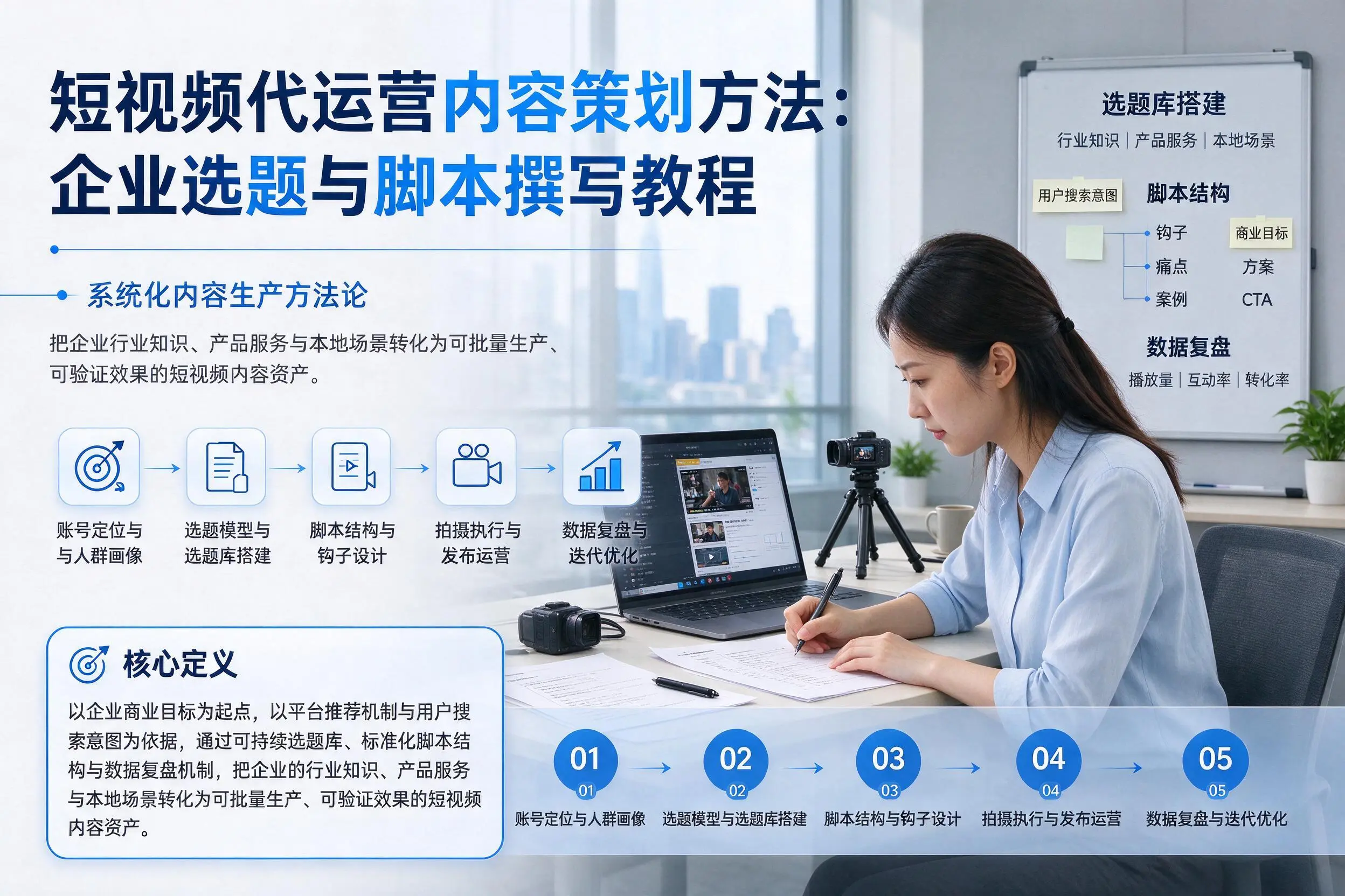 短视频代运营内容策划方法：西双版纳企业选题与脚本撰写教程