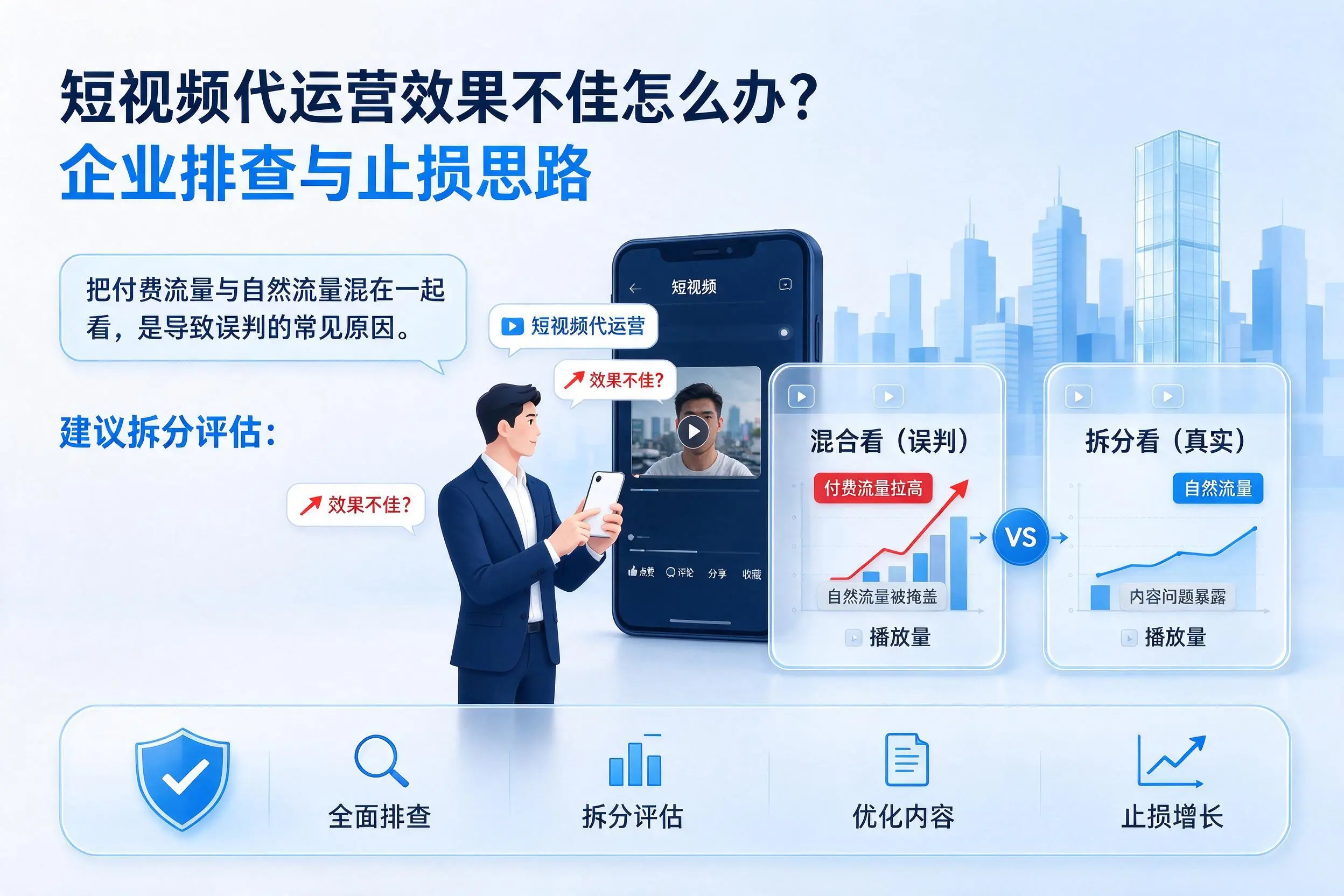 短视频代运营效果不佳怎么办?西双版纳企业排查与止损思路