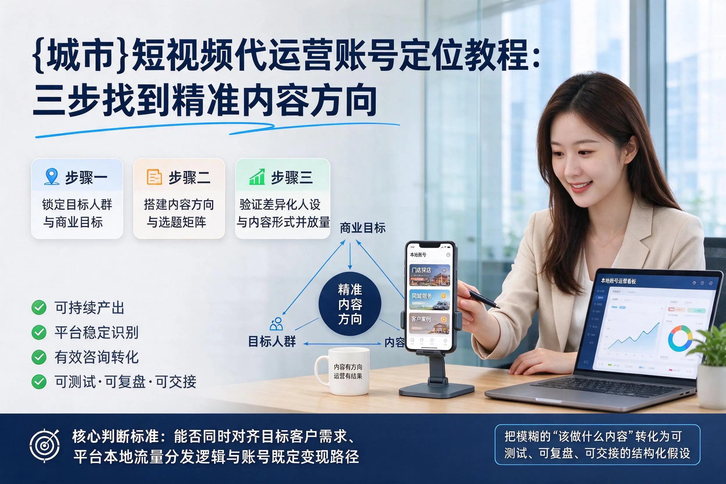 西双版纳短视频代运营账号定位教程:三步找到精准内容方向