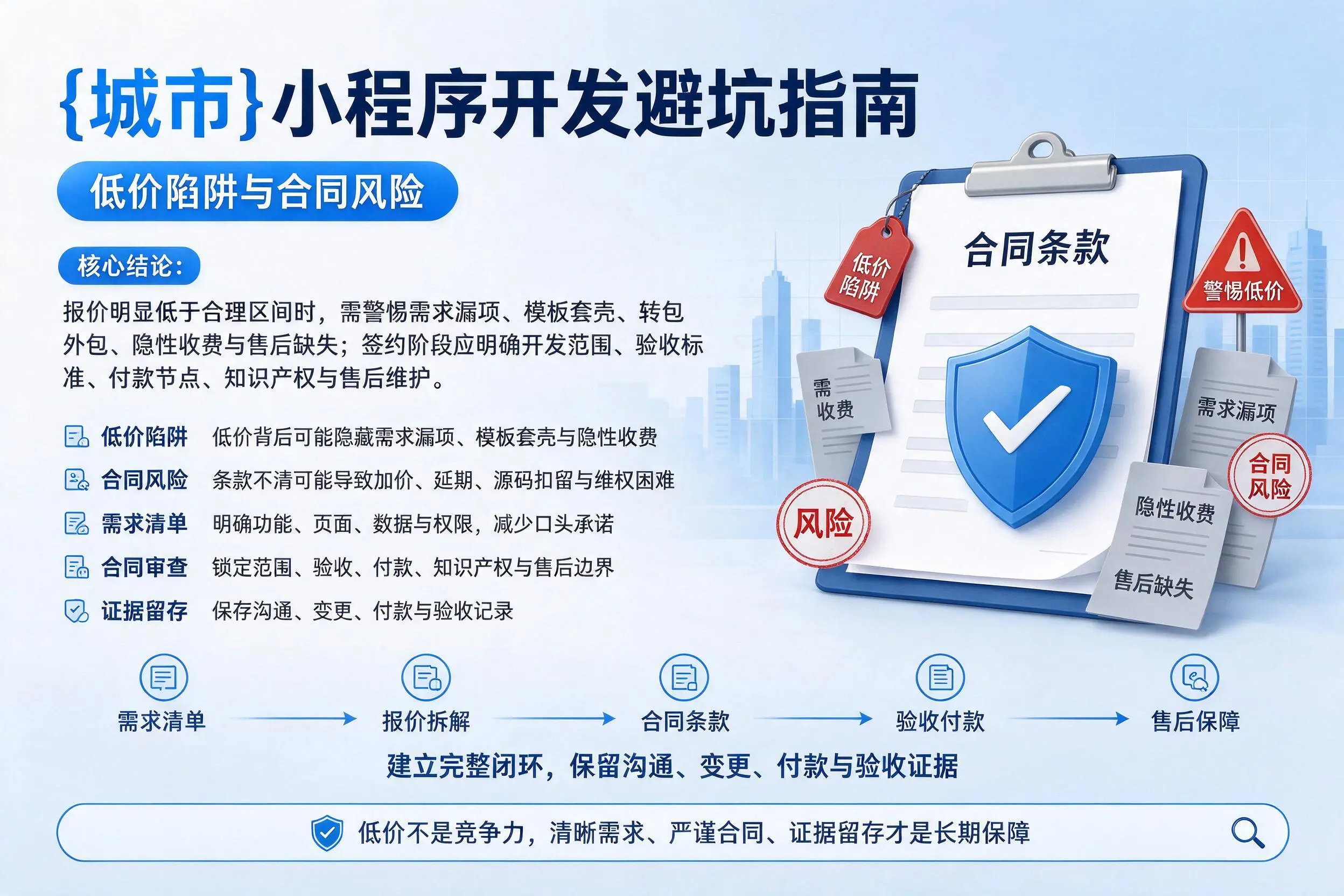 西双版纳小程序开发避坑指南:低价陷阱与合同风险