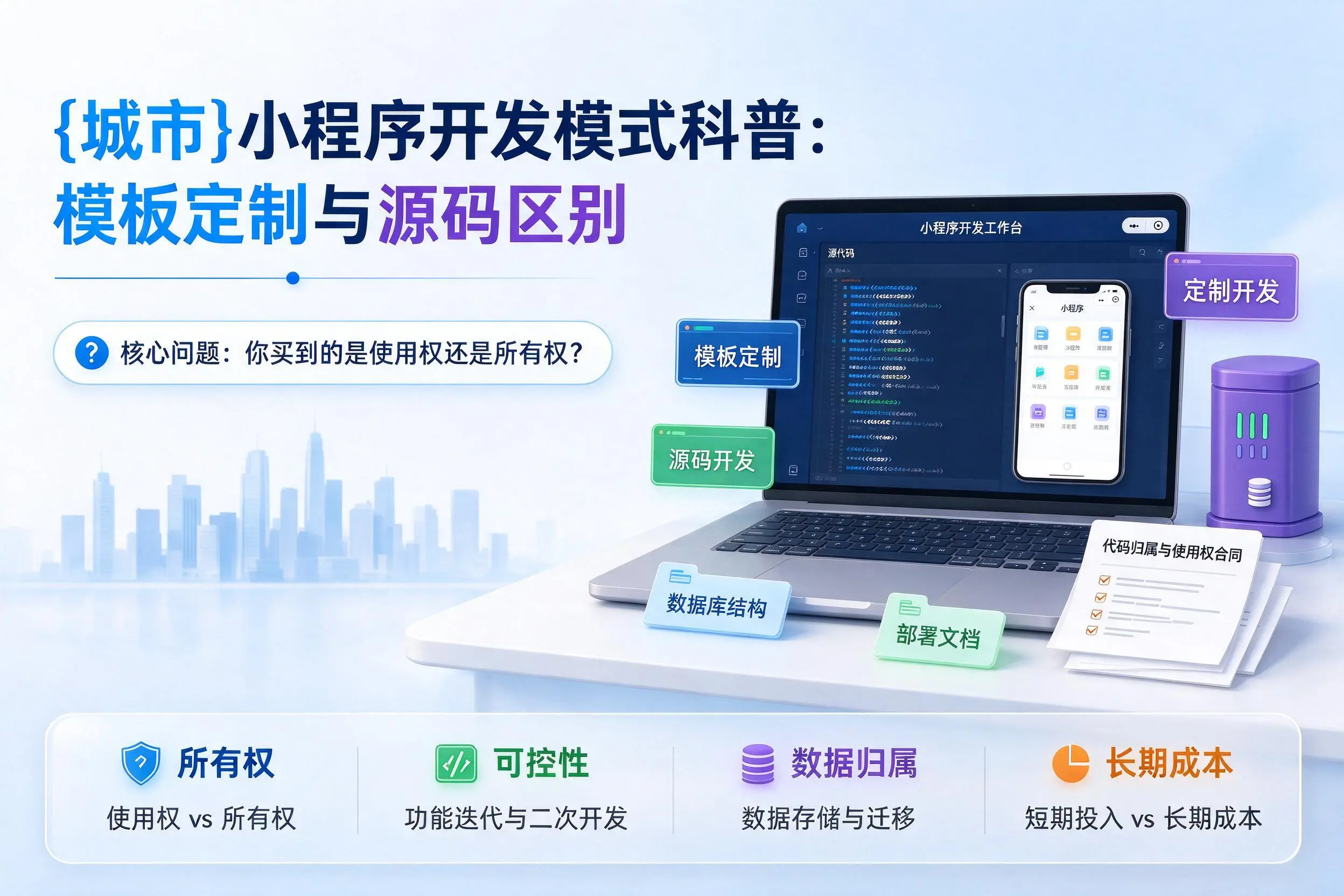 西双版纳小程序开发模式科普:模板定制与源码区别