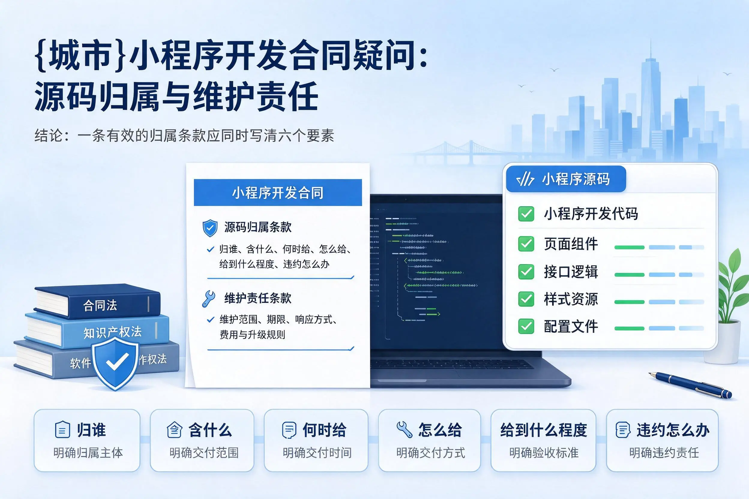 西双版纳小程序开发合同疑问:源码归属与维护责任