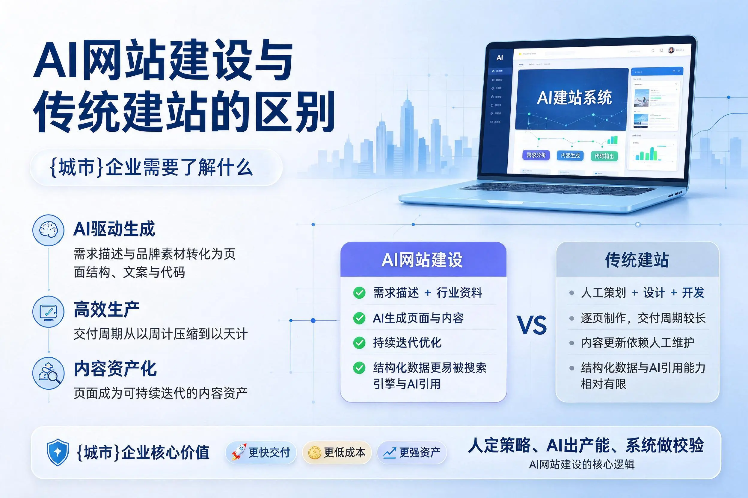 AI网站建设与传统建站的区别,西双版纳企业需要了解什么