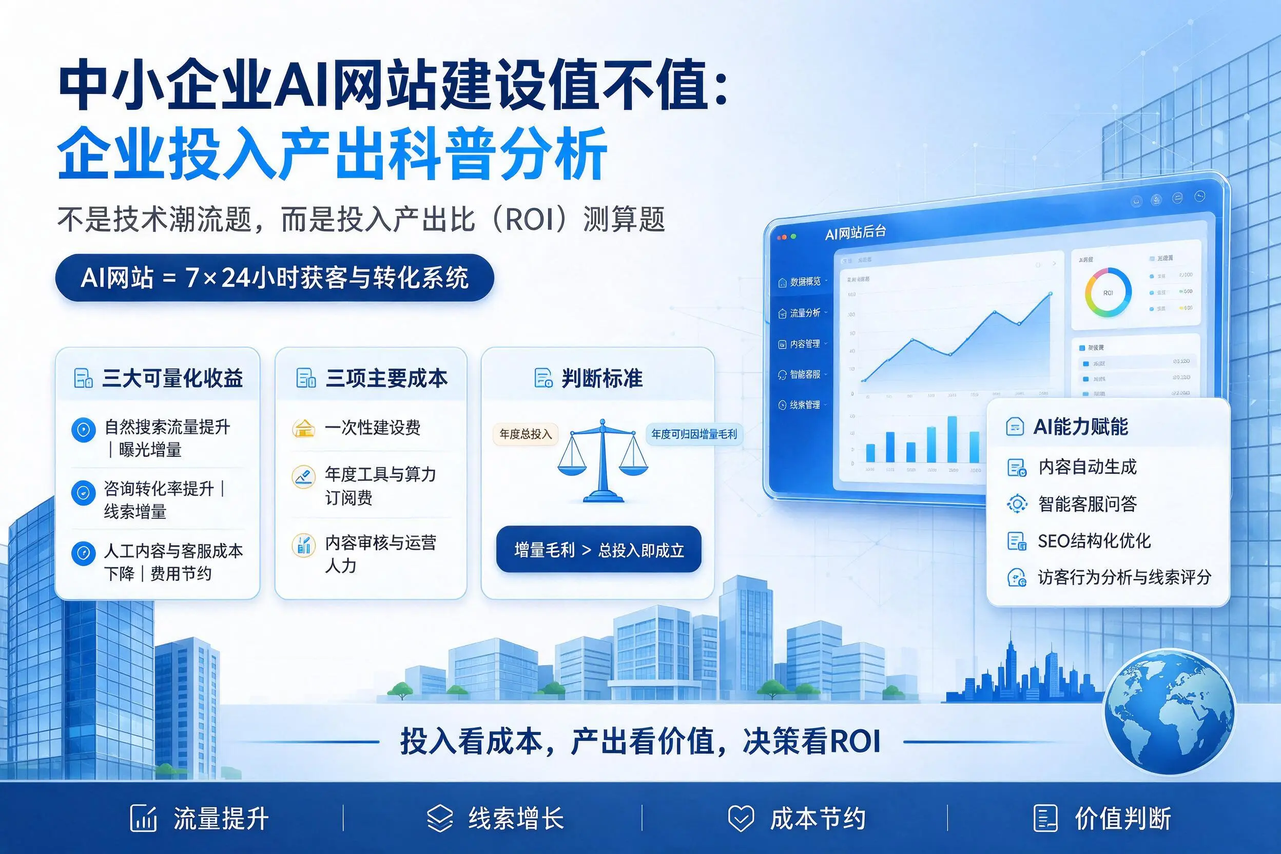 中小企业AI网站建设值不值：西双版纳企业投入产出科普分析
