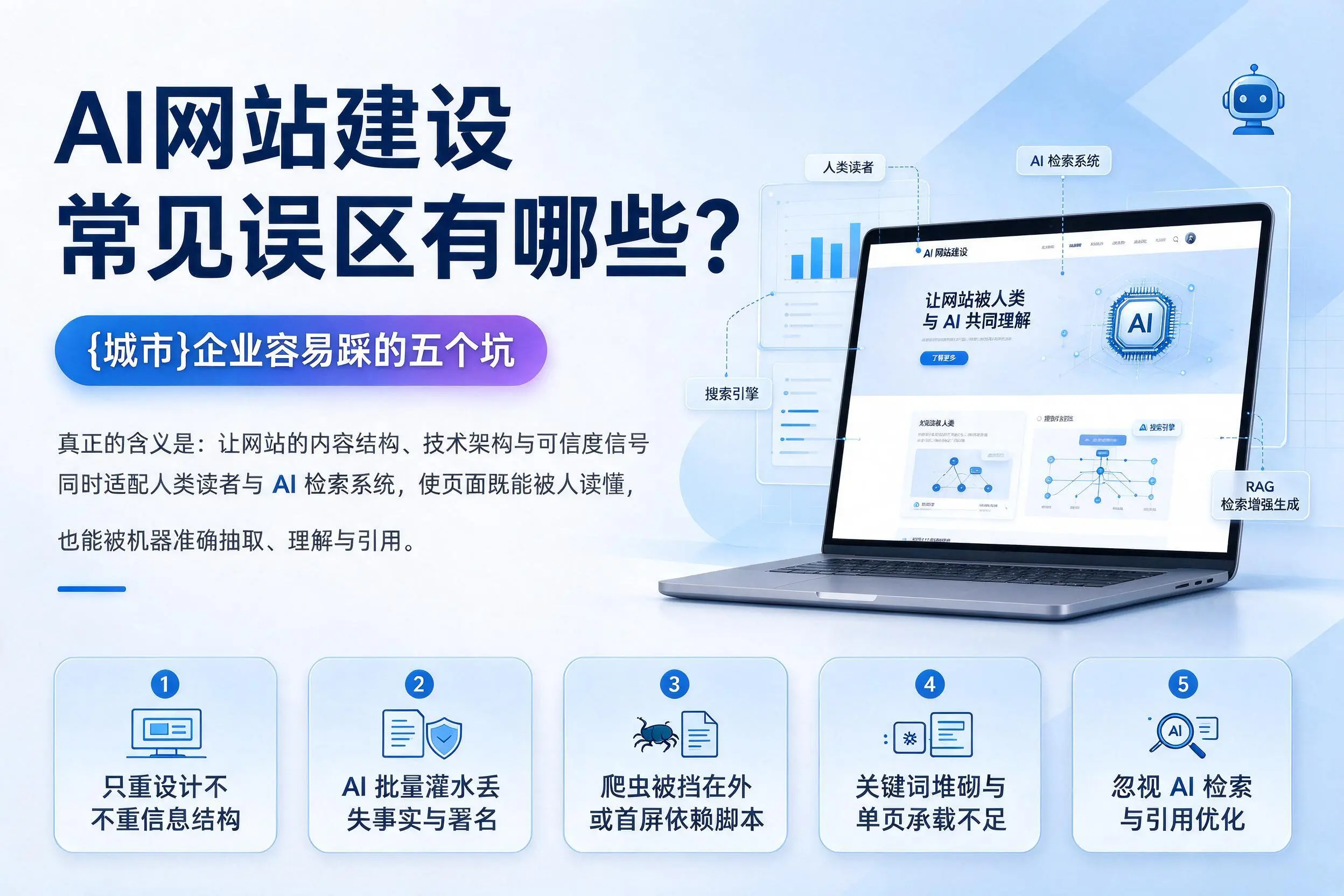AI网站建设常见误区有哪些?西双版纳企业容易踩的五个坑