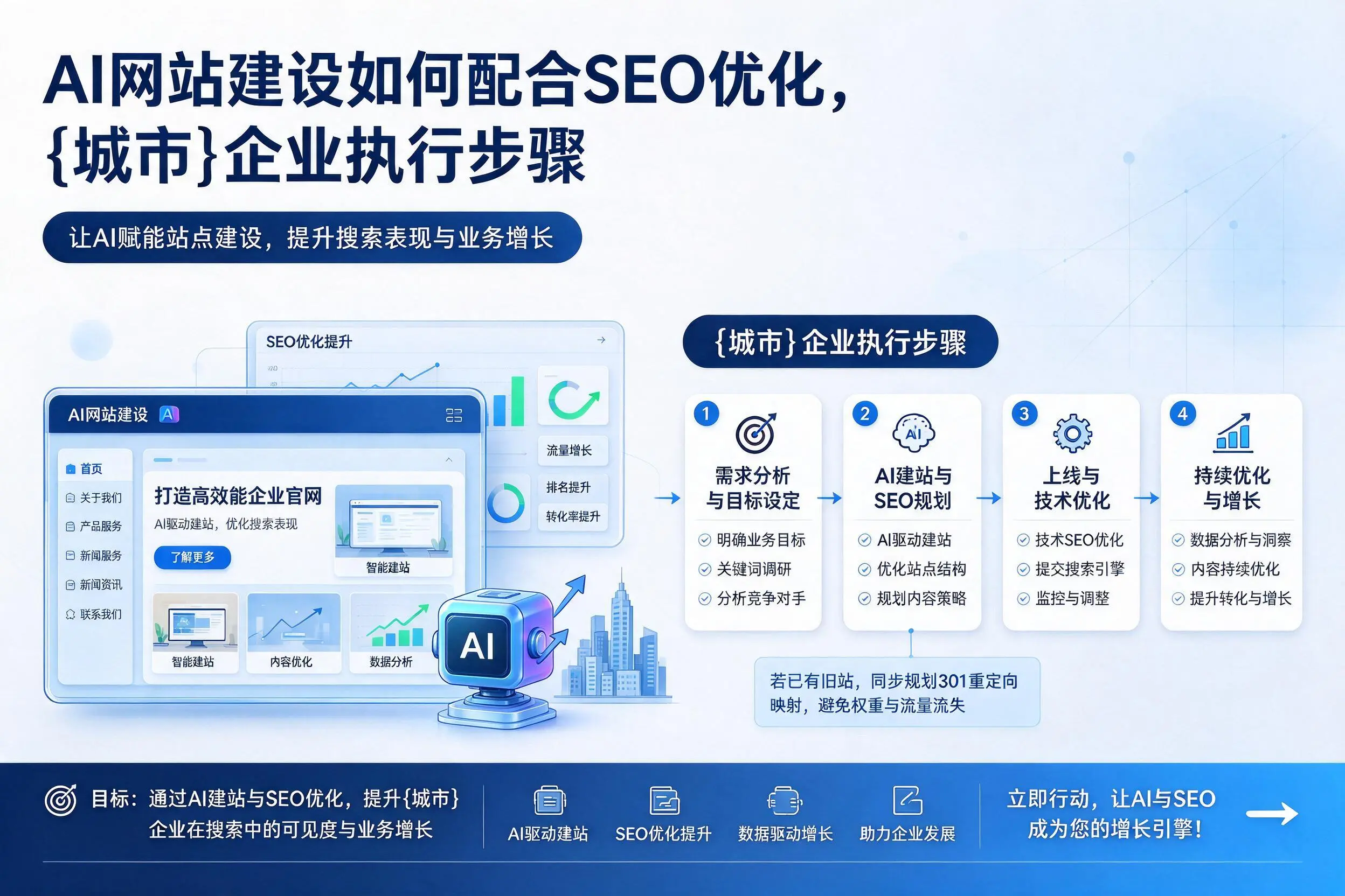 AI网站建设如何配合SEO优化,西双版纳企业执行步骤