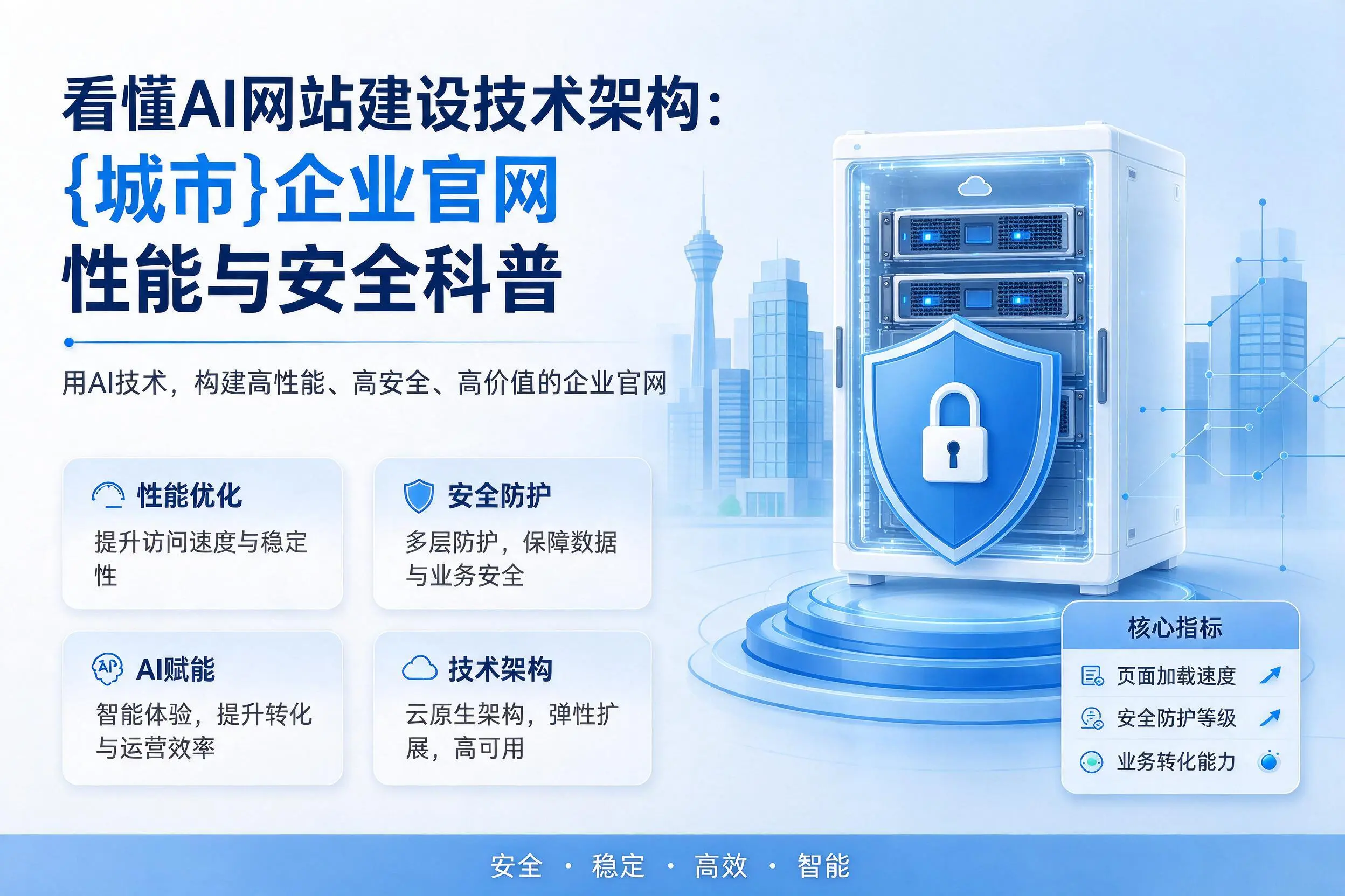 看懂AI网站建设技术架构:西双版纳企业官网性能与安全科普