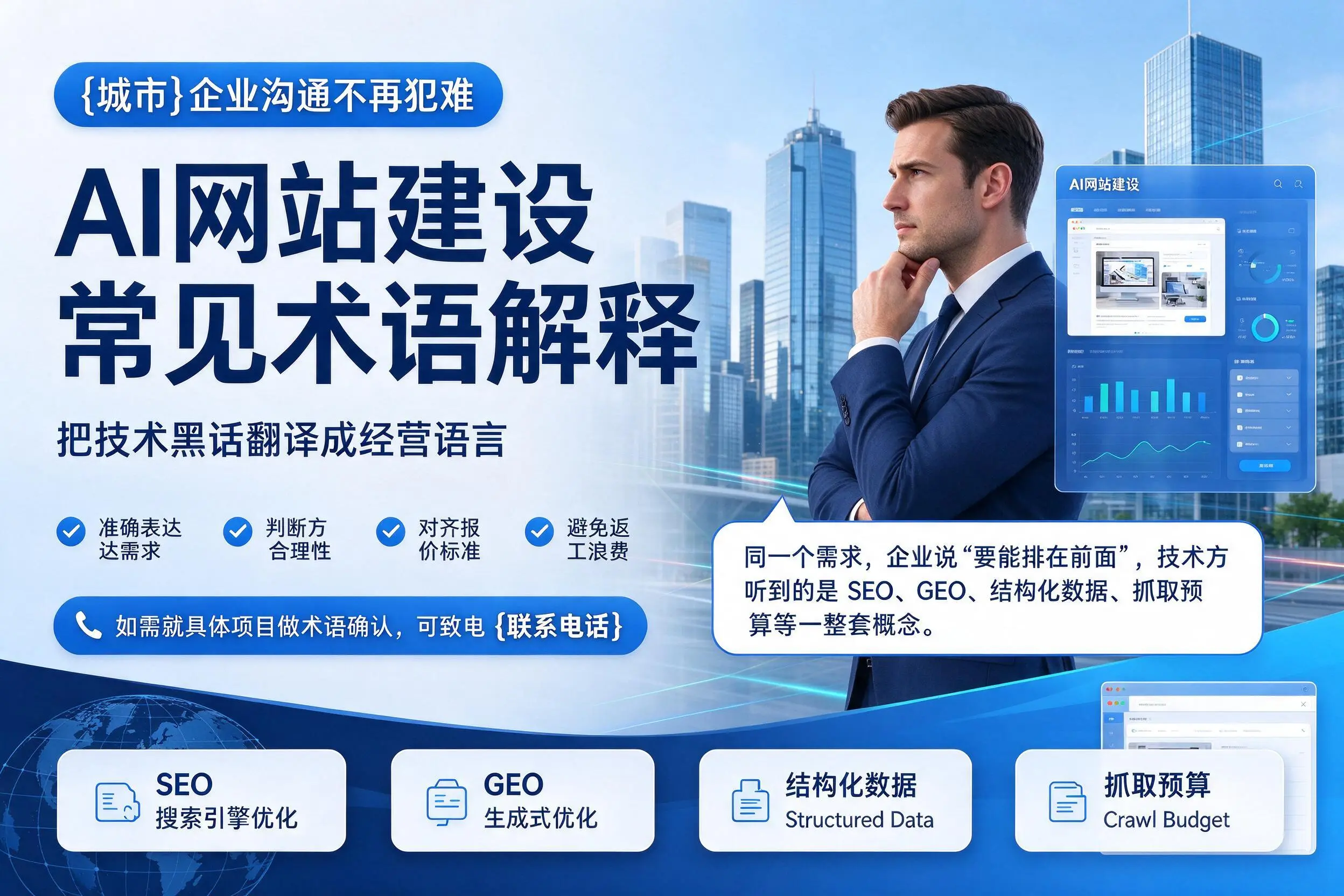 AI网站建设常见术语解释，西双版纳企业沟通不再犯难