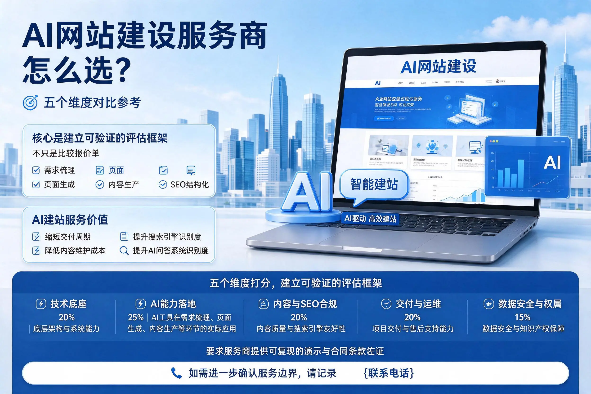 西双版纳AI网站建设服务商怎么选？五个维度对比参考