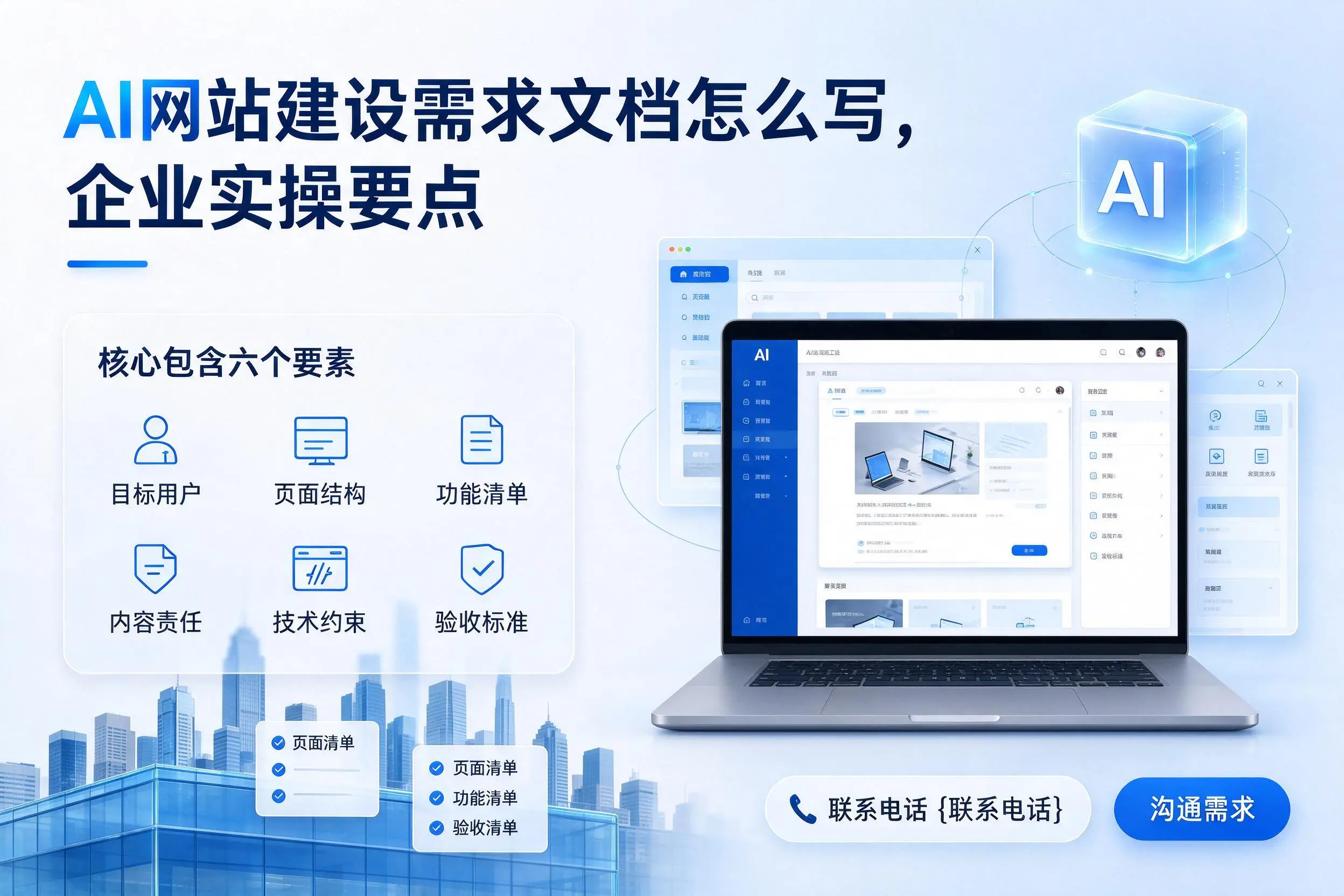 AI网站建设需求文档怎么写,西双版纳企业实操要点